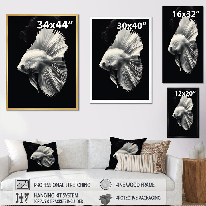 Golden Glint And Graphite A Butterflyfish - Butterfly Fish Wall Decor