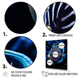 Coral Butterflyfish Indigo Intensity And Ivory - Butterfly Fish Wall Art Prints