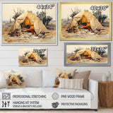 Camping Tent Outdoor Adventure III - Landscapes Canvas Wall Art