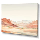 Minimalism Canyon View I - Landscapes Canvas Wall Art