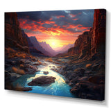 Canyon Desert Sunset I - Landscapes Canvas Wall Art