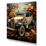 1930s Vintage Car Nostalgia Collage - Car Vintage Canvas Wall Art