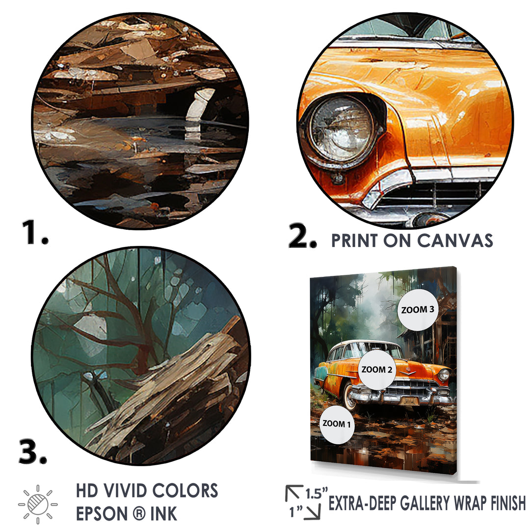 Symbolic Vintage Car Charm - Car Vintage Canvas Wall Art