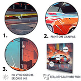 Graffiti Car In Tokyo - Car/Van Canvas Wall Art