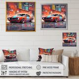 Graffiti Car In Tokyo - Car/Van Canvas Wall Art