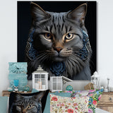 Chartreux Cat Portrait - Cat Living Room Wall Art