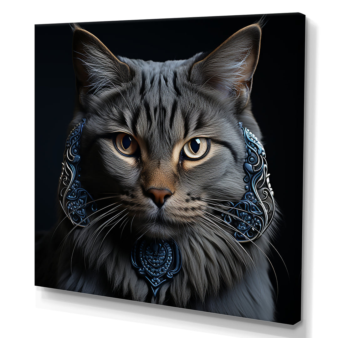 Chartreux Cat Portrait - Cat Living Room Wall Art