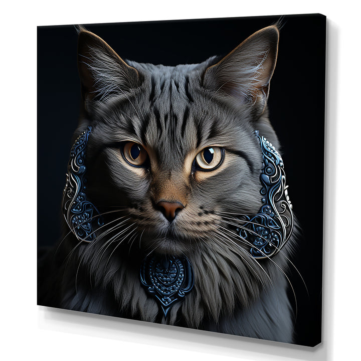 Chartreux Cat Portrait - Cat Living Room Wall Art