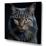 Chartreux Cat Portrait - Cat Living Room Wall Art