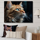 Chartreux Contemplation Cat Eyes - Cat Canvas Wall Art