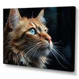 Chartreux Contemplation Cat Eyes - Cat Canvas Wall Art