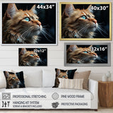 Chartreux Contemplation Cat Eyes - Cat Canvas Wall Art