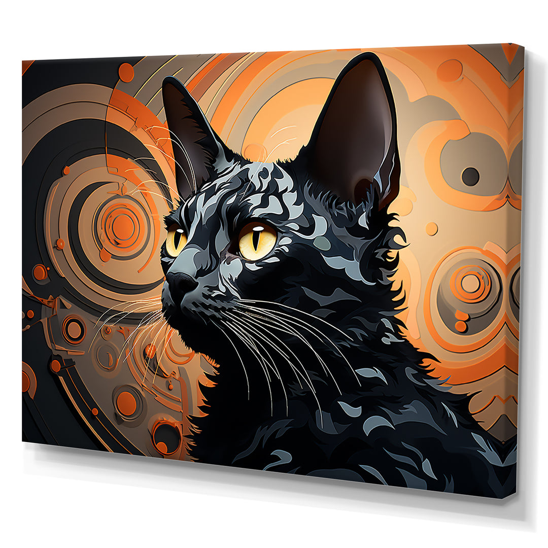 Cornish Rex Curves Cat - Cat Wall Decor