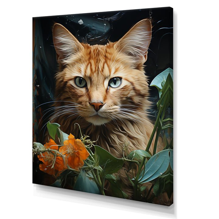 Havana Brown Mystique Cat - Beige Cat Wall Art