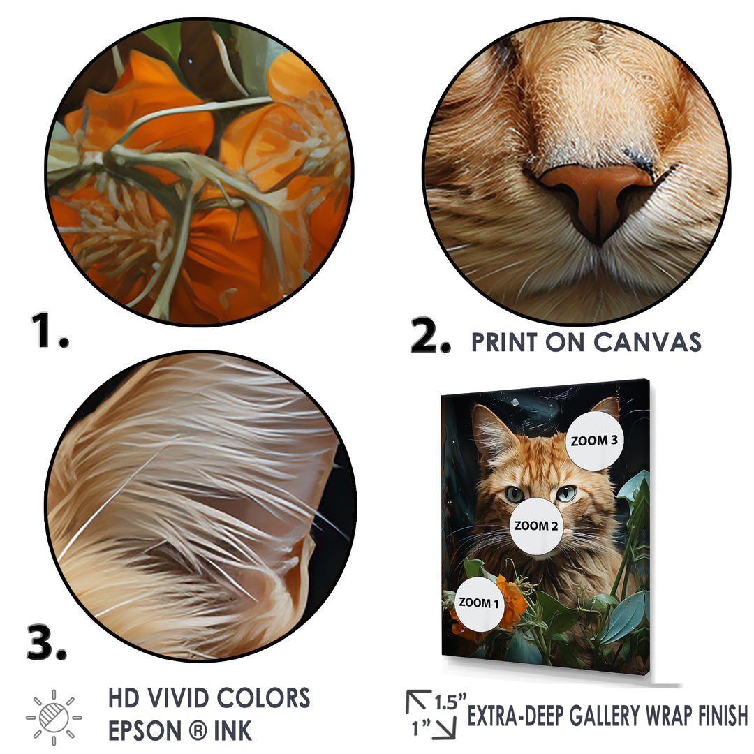 Havana Brown Mystique Cat - Beige Cat Wall Art