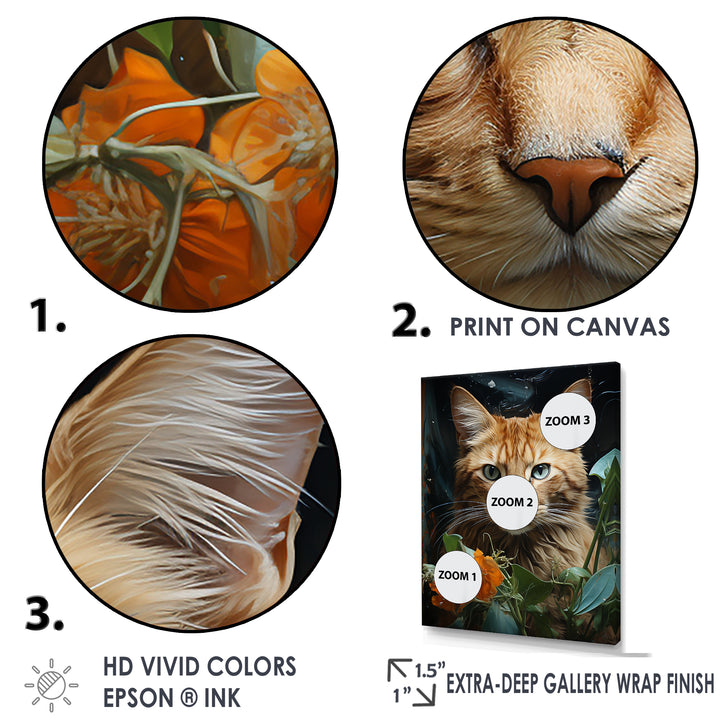 Havana Brown Mystique Cat - Beige Cat Wall Art