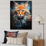Maine Coon Majesty Cat - Cat Large Canvas Wall Art