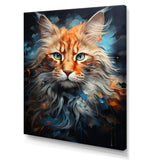 Maine Coon Majesty Cat - Cat Large Canvas Wall Art