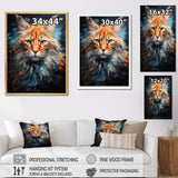 Maine Coon Majesty Cat - Cat Large Canvas Wall Art