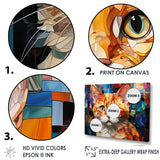 Abstract Munchkin Marvel Cat Portrait - Cat Wall Decor