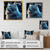 Nebelung Cat Nightfall Portrait - Cat Wall Art Prints