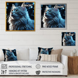 Nebelung Cat Nightfall Portrait - Cat Wall Art Prints