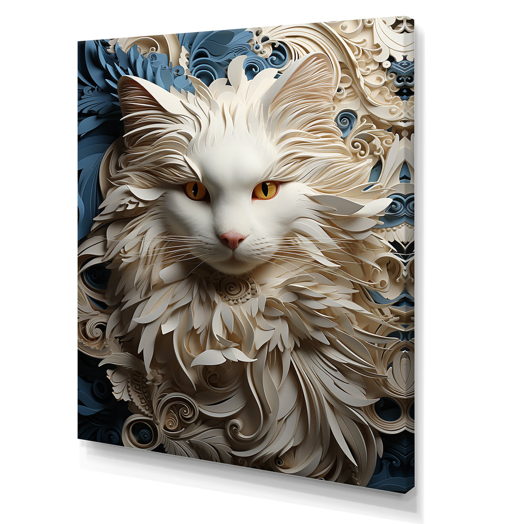 Persian Cat Purity Collage - Cat Living Room Wall Art