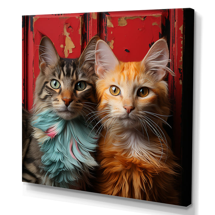 Pixie-bob Playmates Cats - Cat Canvas Wall Art