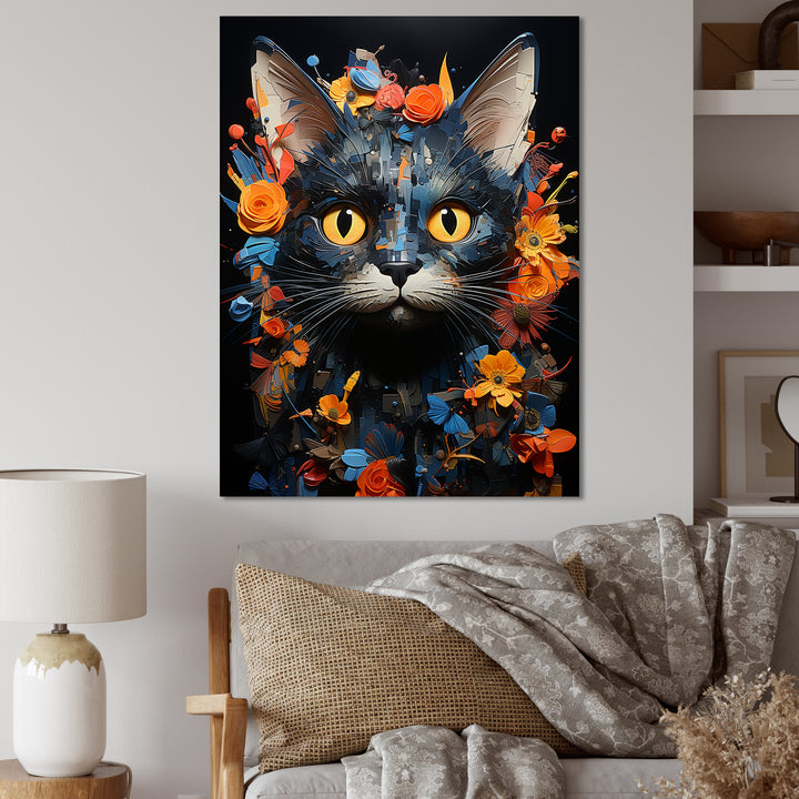 Pixie-bob Pondering Cat Collage - Cat Wall Decor