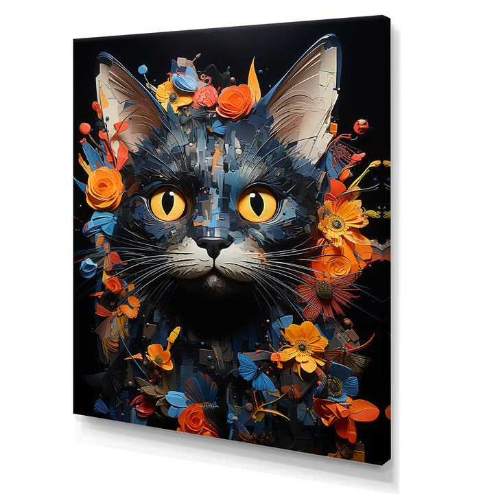 Pixie-bob Pondering Cat Collage - Cat Wall Decor