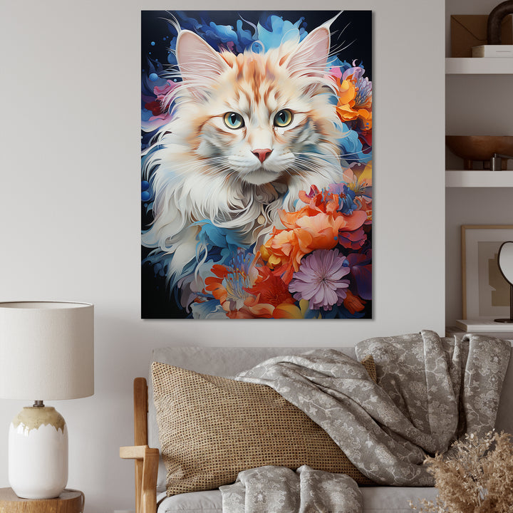 Ragamuffin Radiance Multicolor Cat Collage - Cat Wall Art Prints