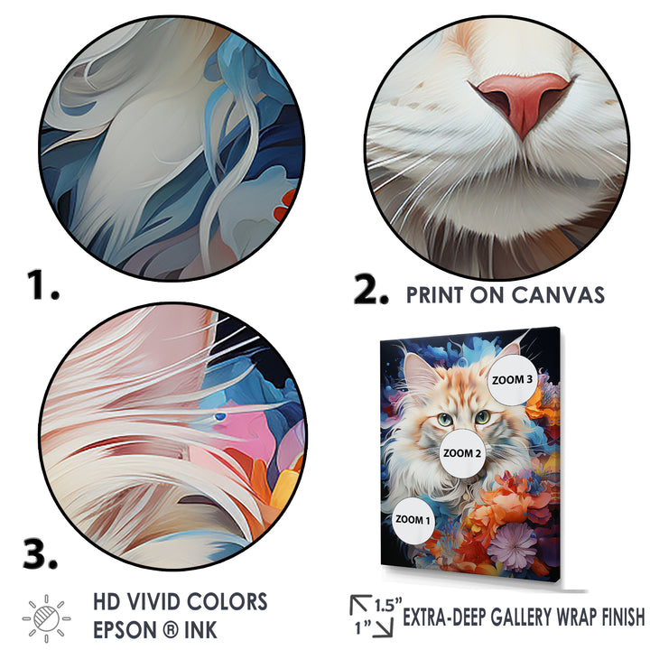 Ragamuffin Radiance Multicolor Cat Collage - Cat Wall Art Prints