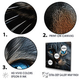 Cat Blue Eye Reflection - Blue Cat Wall Art