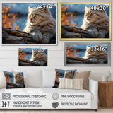 Cat Scottish Fold Serenity - Cat Living Room Wall Art