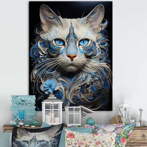 Siamese Serenade Cat - Cat Canvas Wall Art