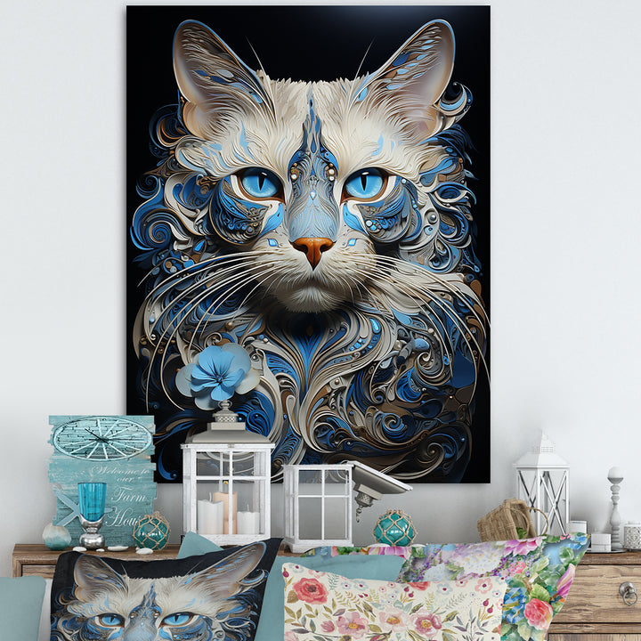 Siamese Serenade Cat - Cat Canvas Wall Art