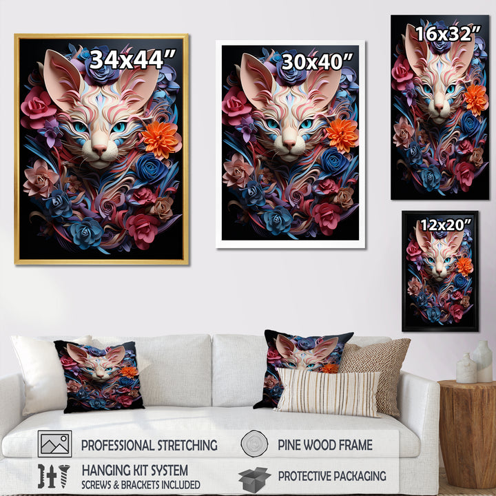 Cat Sphynx Soul Portrait - Cat Wall Art Prints