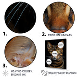 Cat Toyger Tigress Portrait - Brown Cat Wall Art