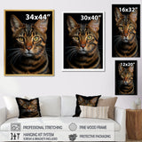 Cat Toyger Tigress Portrait - Brown Cat Wall Art