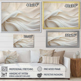 White Silk Fabric River - Fashion Canvas Wall Art