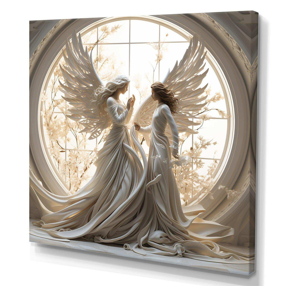 Angelic Annunciation Of Christianity Art - Spiritual Canvas Wall Art