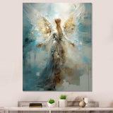 Angels Announcement Celestical Christianism I - Spiritual Canvas Wall Art