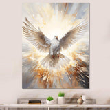 Christianity Dove Descent From Paradise - Spiritual Canvas Wall Art