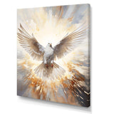 Christianity Dove Descent From Paradise - Spiritual Canvas Wall Art