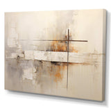 Beige Christianity Cross Of Jessus I - Spiritual Canvas Wall Art