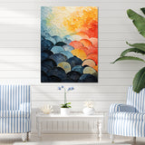 Cubist Clam Geometric Coastlines - Clam Wall Decor