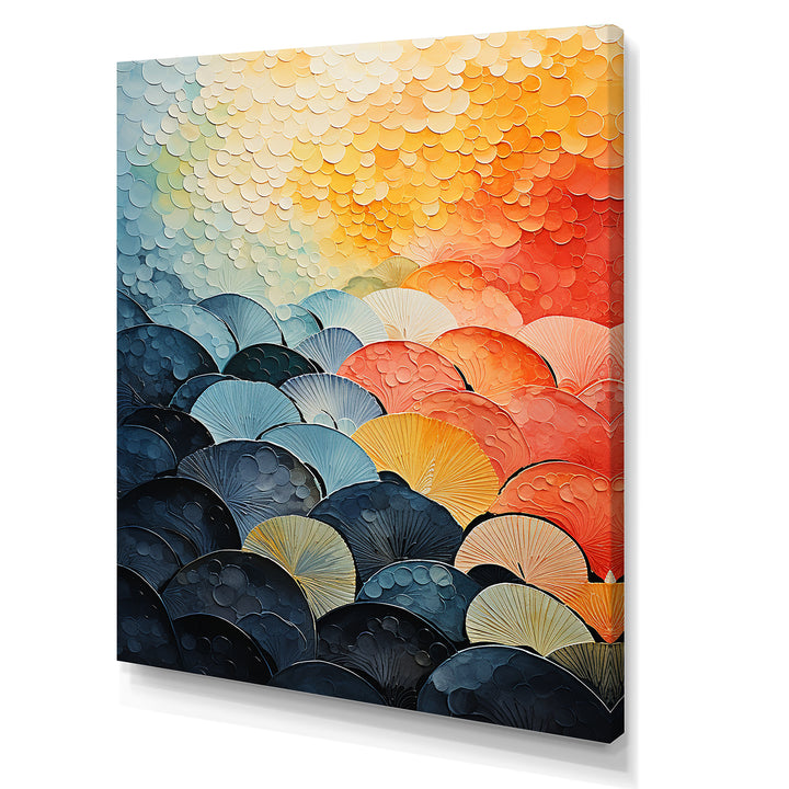 Cubist Clam Geometric Coastlines - Clam Wall Decor