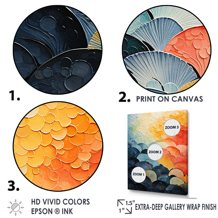Cubist Clam Geometric Coastlines - Clam Wall Decor