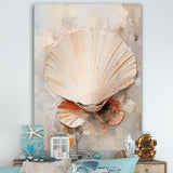 Minimalism Beige Clam Beauty - Clam Wall Art Prints