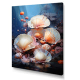 Underwater Dreams Aquatic Clam - Clam Canvas Wall Art